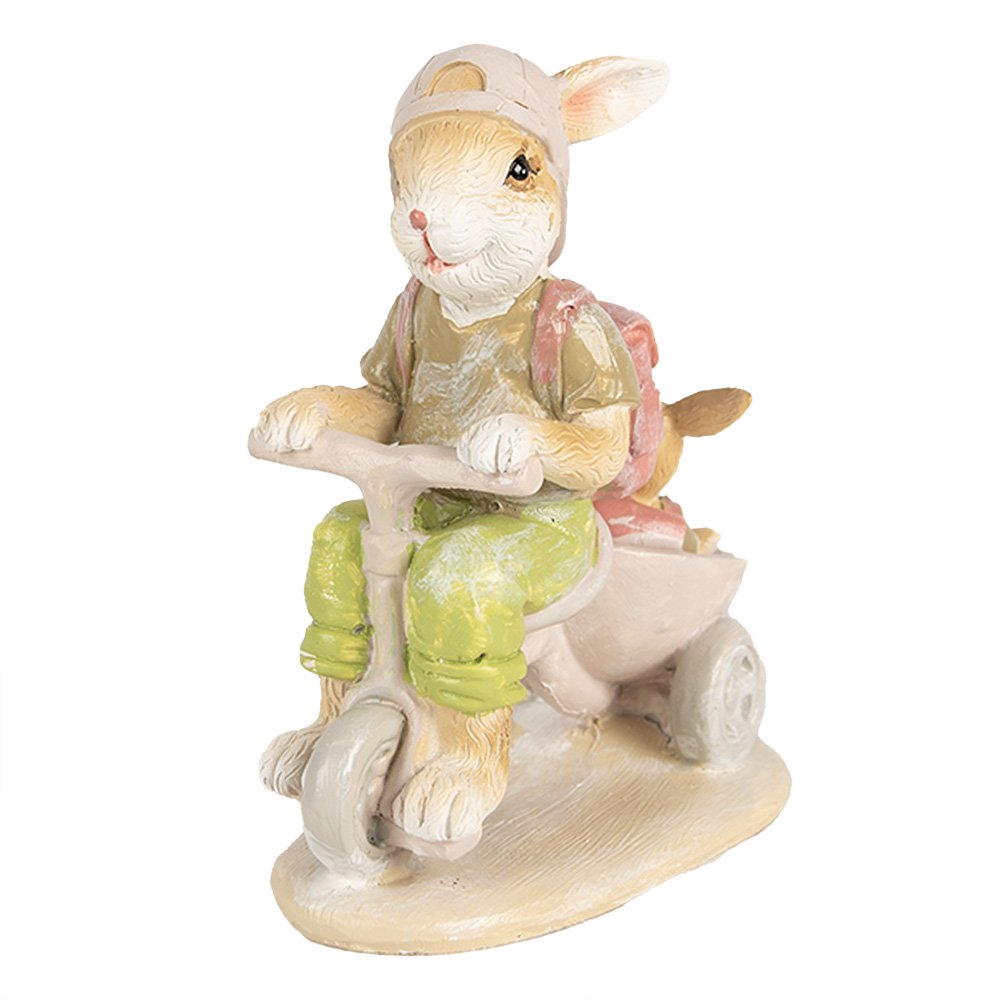 Beeld Konijn 12 cm Bruin Polyresin