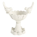 Vogelvoederbak 14x10x15 cm Wit Metaal