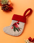 Kerstornament | Vilten kous Red Robin