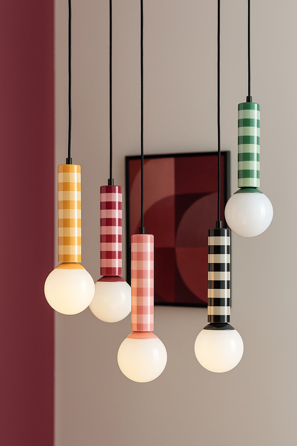 Gestreepte hanglamp