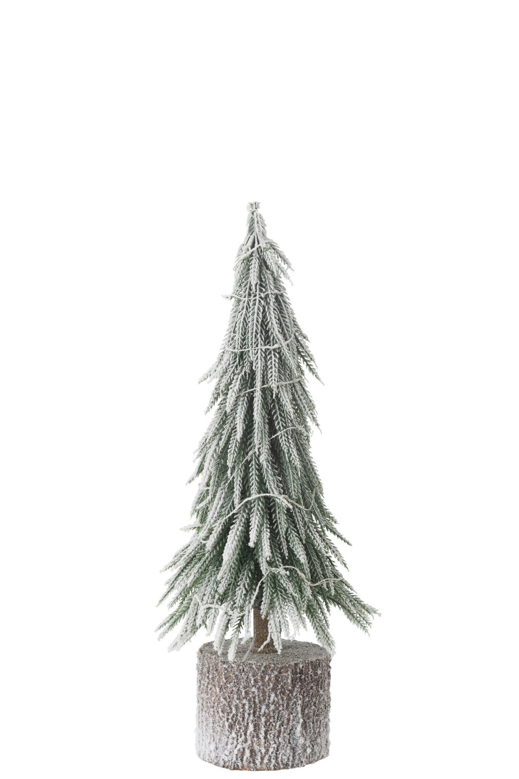 J-Line Kerstboom A+Led Kunststof Sneeuw Groen Medium