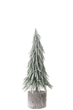 J-Line Kerstboom A+Led Kunststof Sneeuw Groen Medium