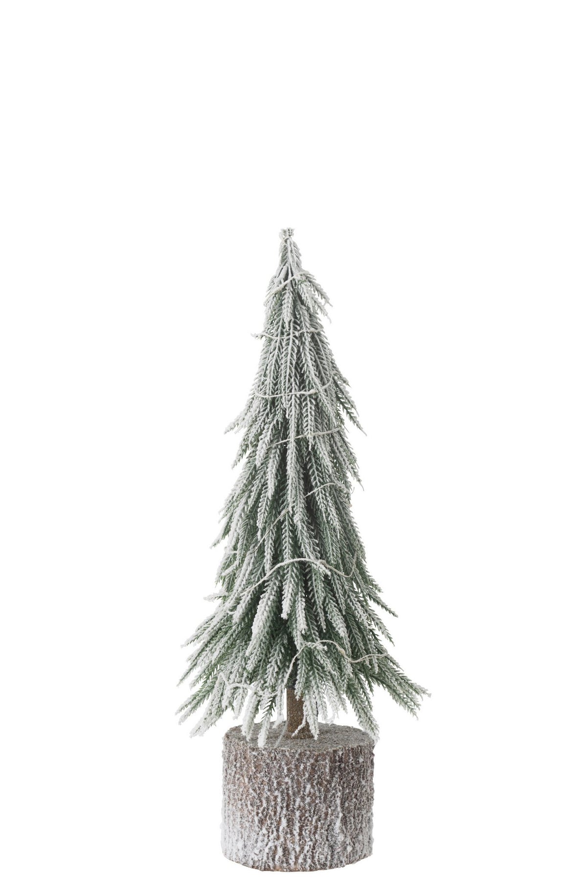 J-Line Kerstboom A+Led Kunststof Sneeuw Groen Medium