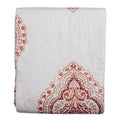 Bedsprei 2-persoons Wit Rood Katoen Sprei