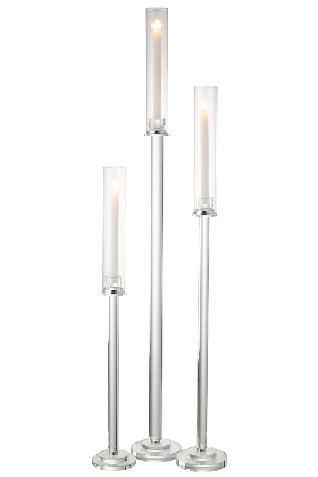 J-Line kaarshouder Moira - glas - transparant - large