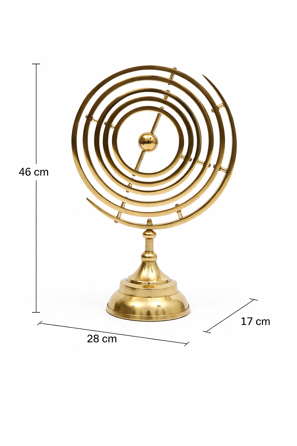 Klassiek gouden armillairsfeer decoratief beeldhouwwerk