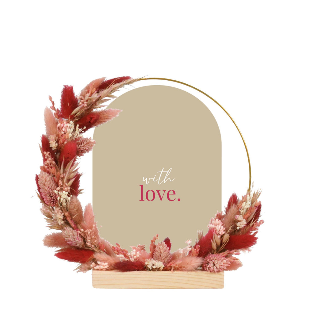 Flowerhoop Rond - Rozenhout
