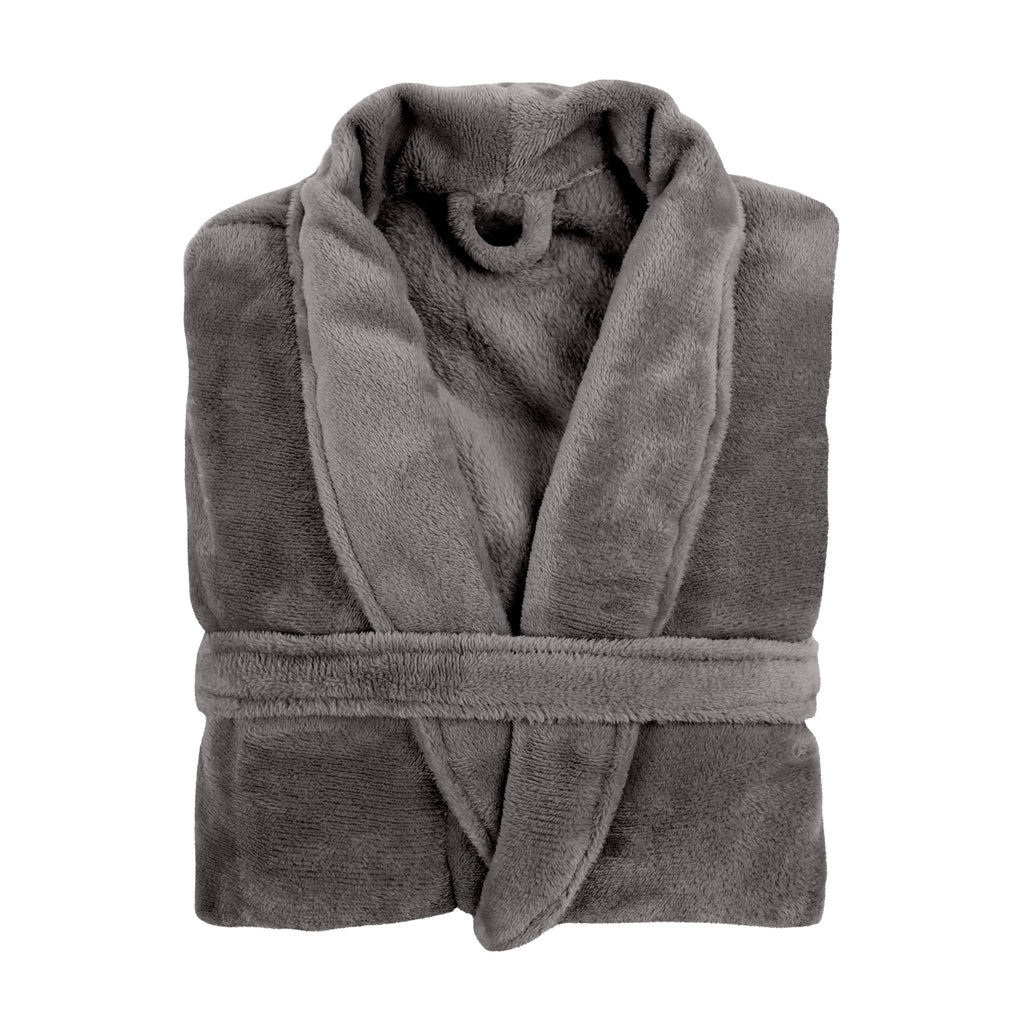 Badjas Cosy microflannel- L/XL - unisex, taupe