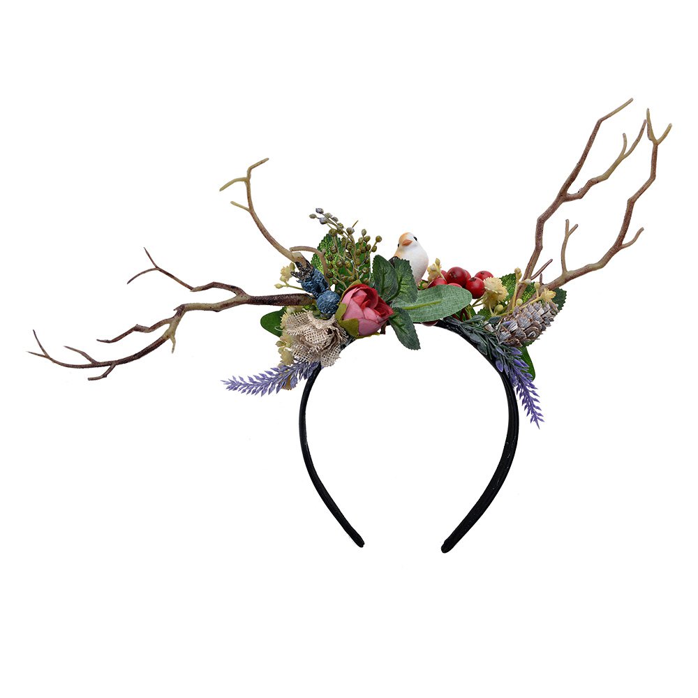 Haarband Meisje Groen Synthetisch Takken Haarband Dames
