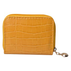 Portemonnee 10x8 cm Geel Polyurethaan