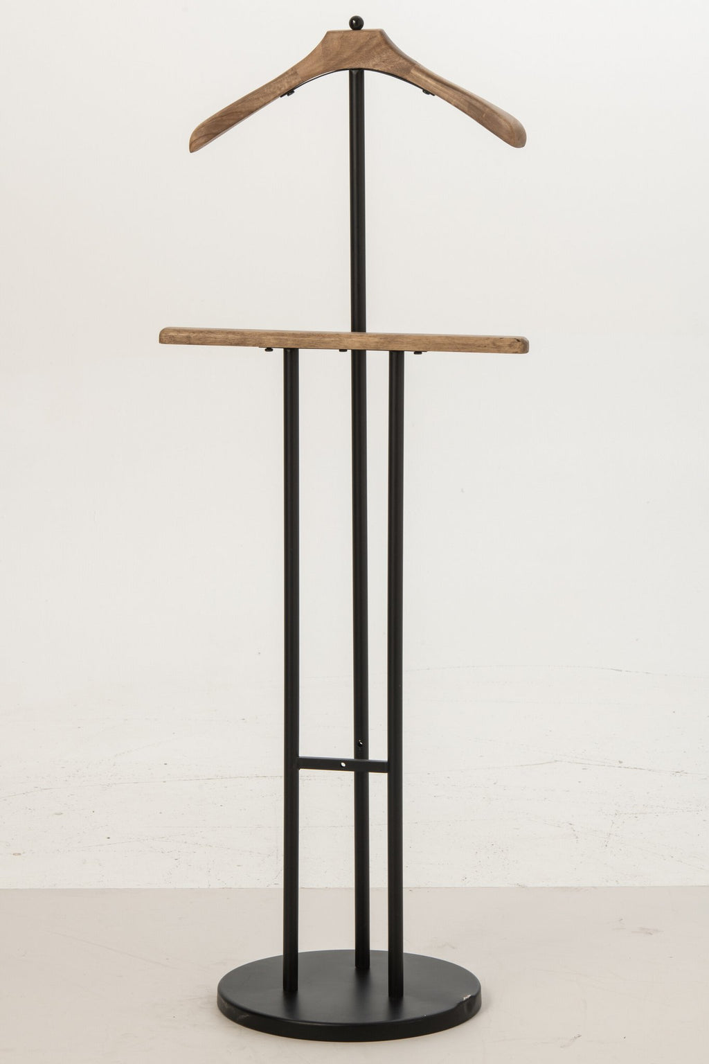 J-Line Kapstok - ijzer - zwart/naturel