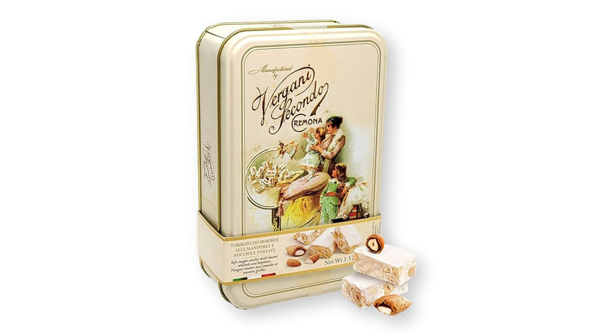 Vergani - Zachte nougat in een mooi Vintage blik