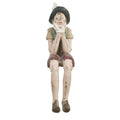 Beeld Pinokkio 4x7x15 cm Bruin Kunststof