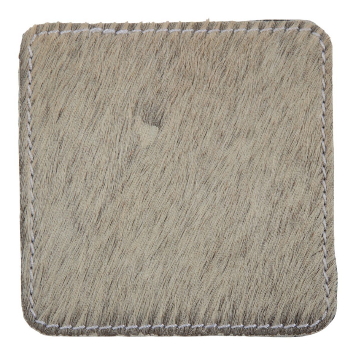 Onderzetter koe vierkant grijs 9x9cm