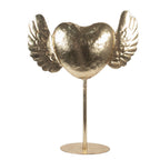 Decoratie Beeld Hart 38x11x47 cm Goudkleurig Metaal
