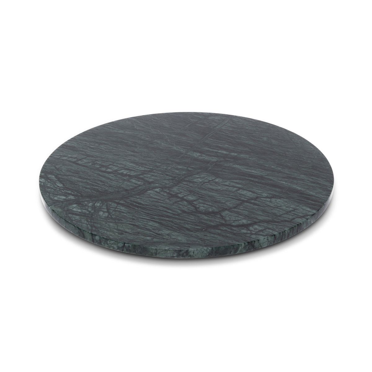 Marmer dienblad rond Ø30cm groen