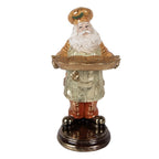 Kerstdecoratie Beeld Kerstman 15x18x31 cm Beige Kunststof