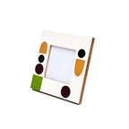 Fotolijst - Abstract geometrisch accent - Meerkleurige hars - 4x4 inch
