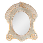 Spiegel 69x84 cm Bruin Beige Hout Grote Spiegel