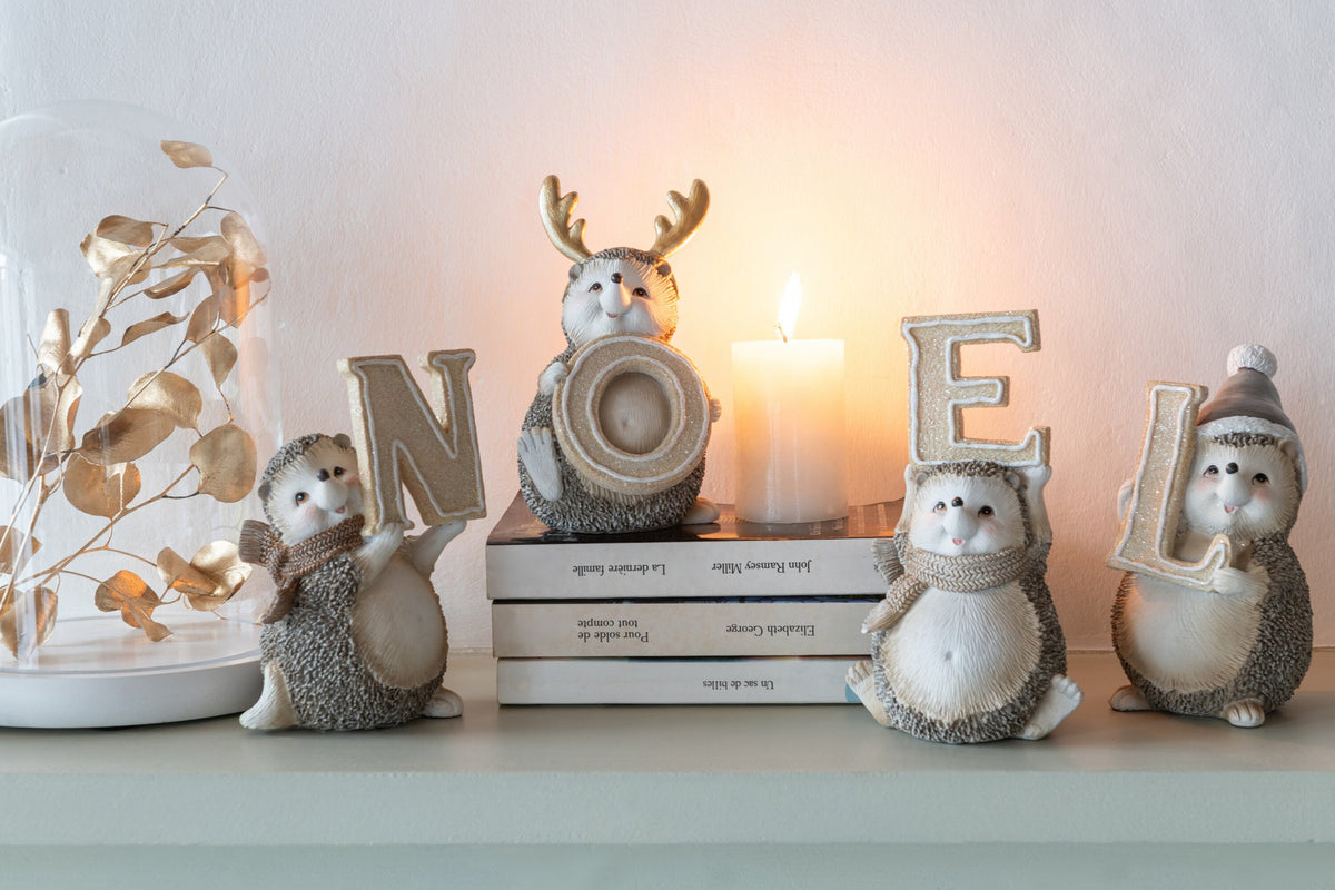 J-Line figuur Egel Kerst - polyresin - mix
