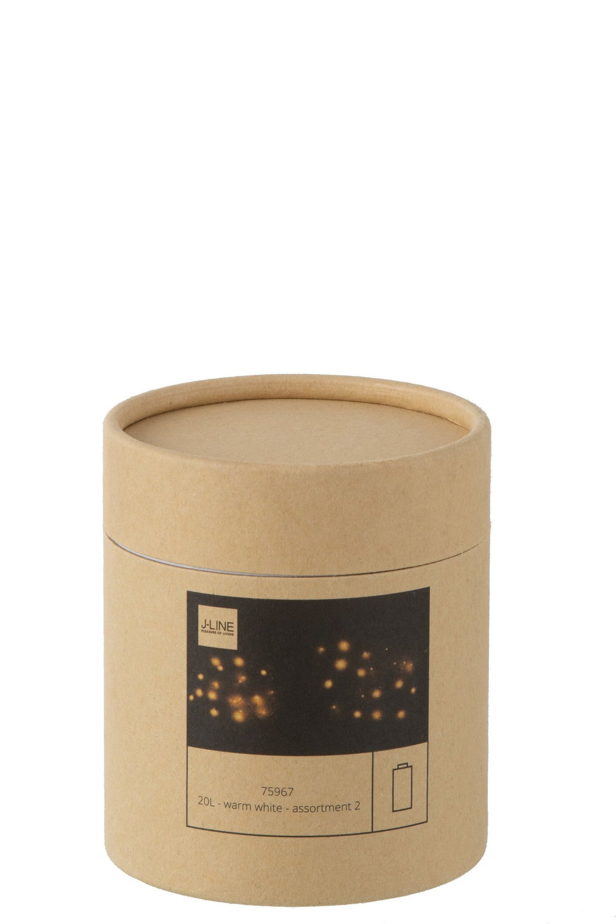 J-Line slinger Draad 20l - goud/zilver - warm wit - 2 stuks - LED