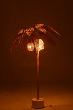 J-Line vloerlamp kokosboom suikerkan - naturel - small