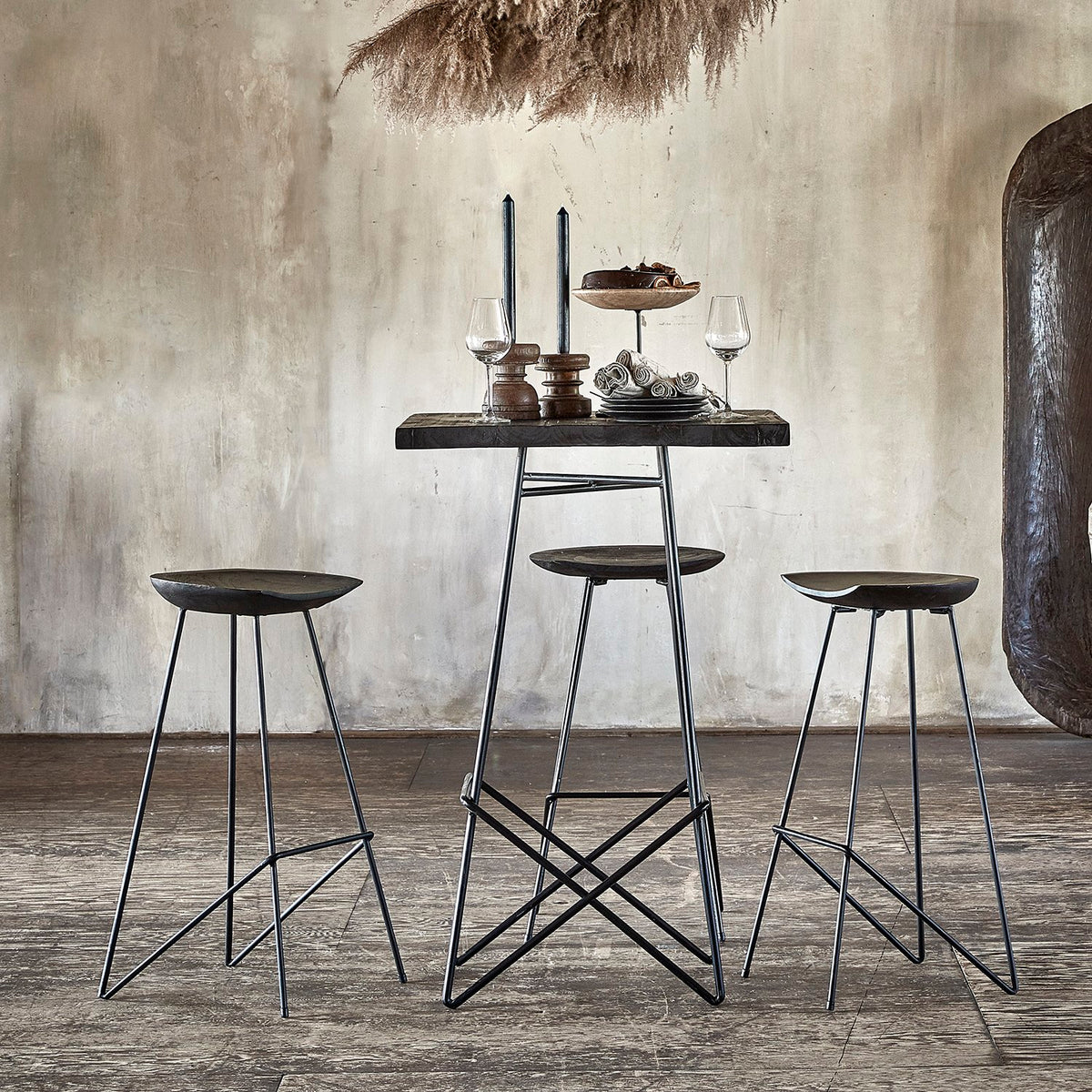 Loft barkruk zwart