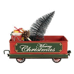 Kerstdecoratie Beeld Trein 31x15x25 cm Rood Metaal