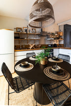 Placemat rattan spiraal - ronde - dia 36 cm