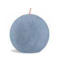 Shine rustieke bolkaars Ø76mm Sky Blue