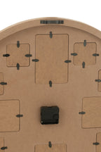 J-Line Wandklok Foto Mdf Naturel
