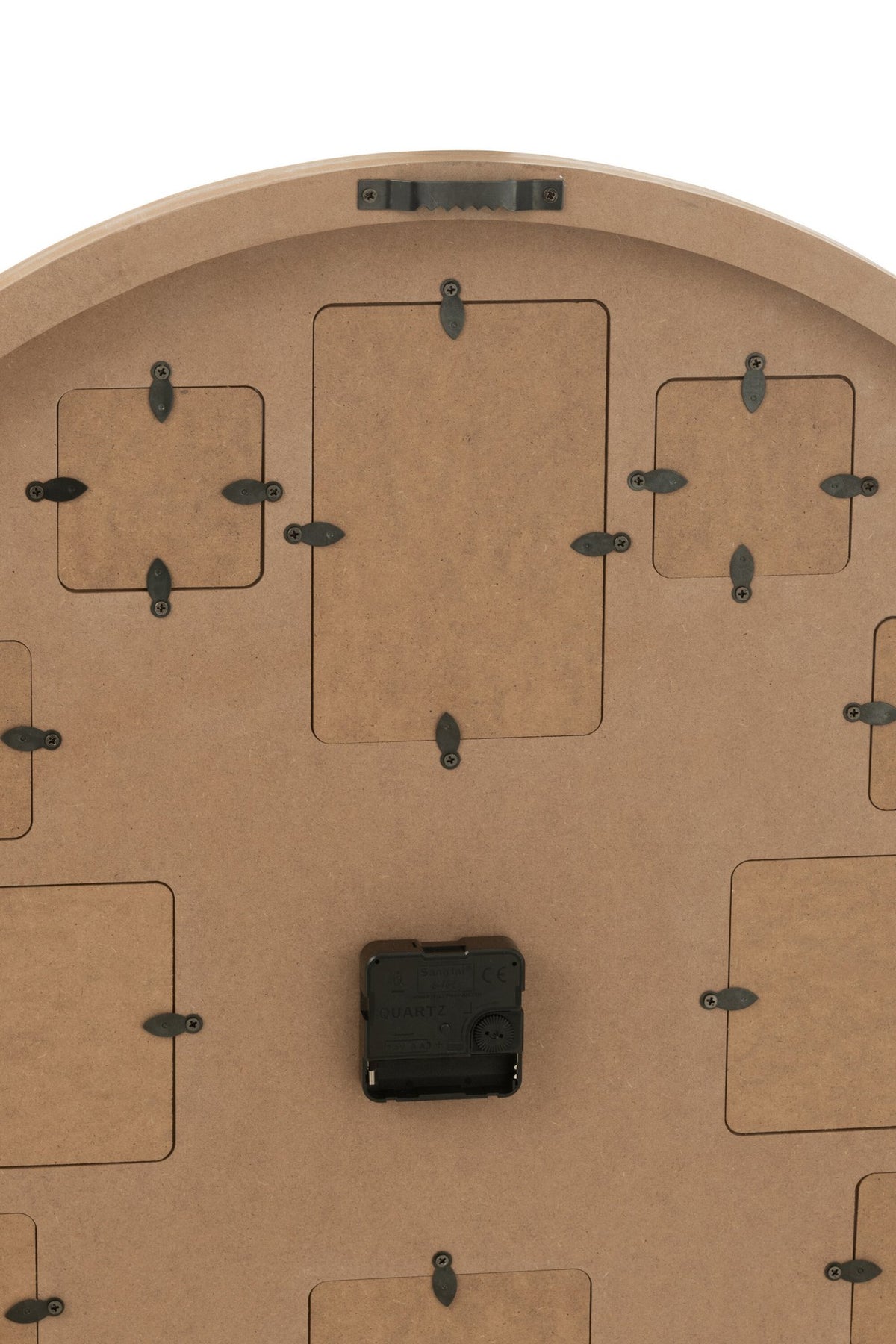 J-Line Wandklok Foto Mdf Naturel