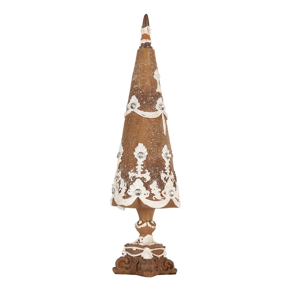 Decoratie Kerstboom Ø 9x31 cm Bruin Kunststof