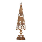 Decoratie Kerstboom Ø 9x31 cm Bruin Kunststof