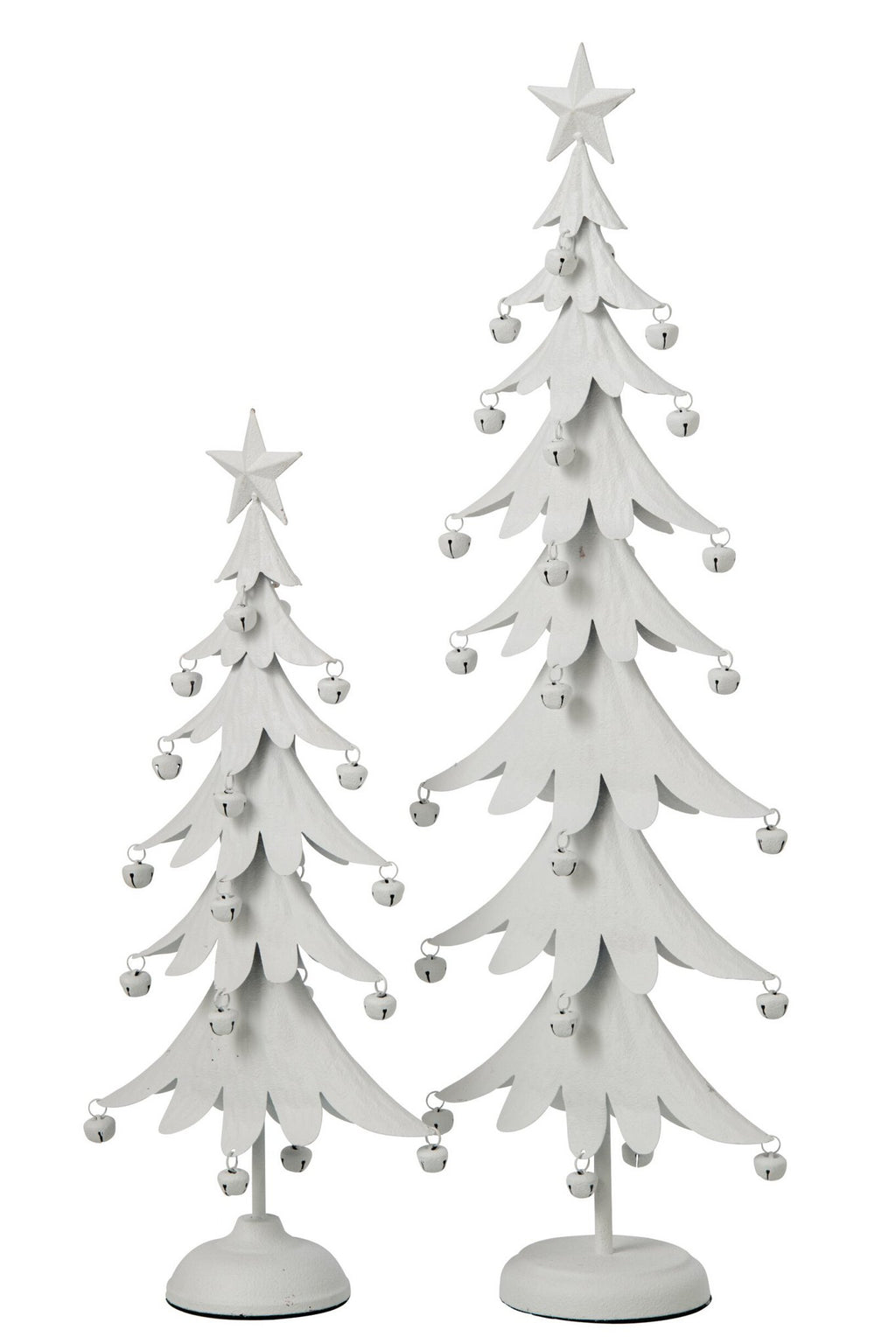 J-Line Kerstboom - ijzer - wit - large