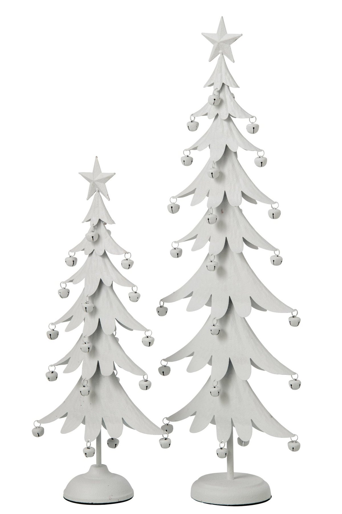 J-Line Kerstboom - ijzer - wit - large