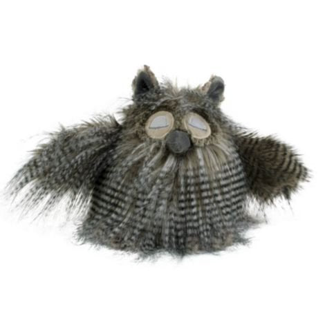 Knuffel langhaar uil 25cm