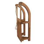 Decoratie Slee 62x31x20 cm Bruin Hout