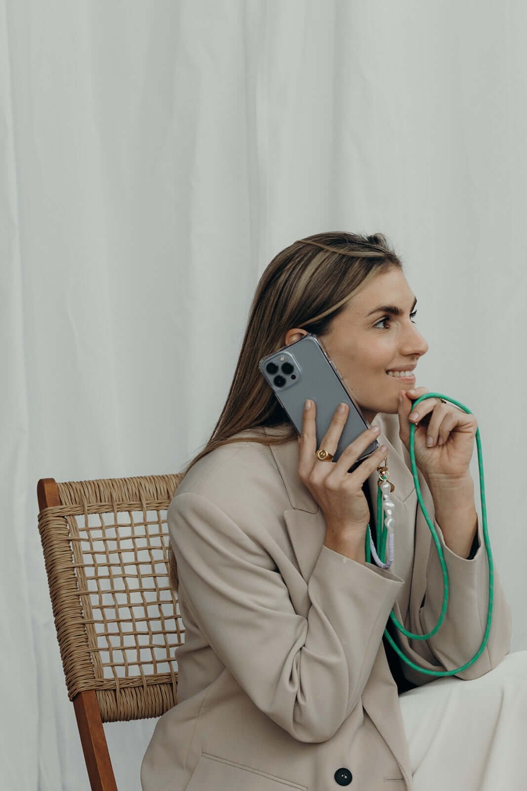 Kleurrijk telefoonsnoer