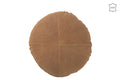 J-Line kussen Rond - leder - camel