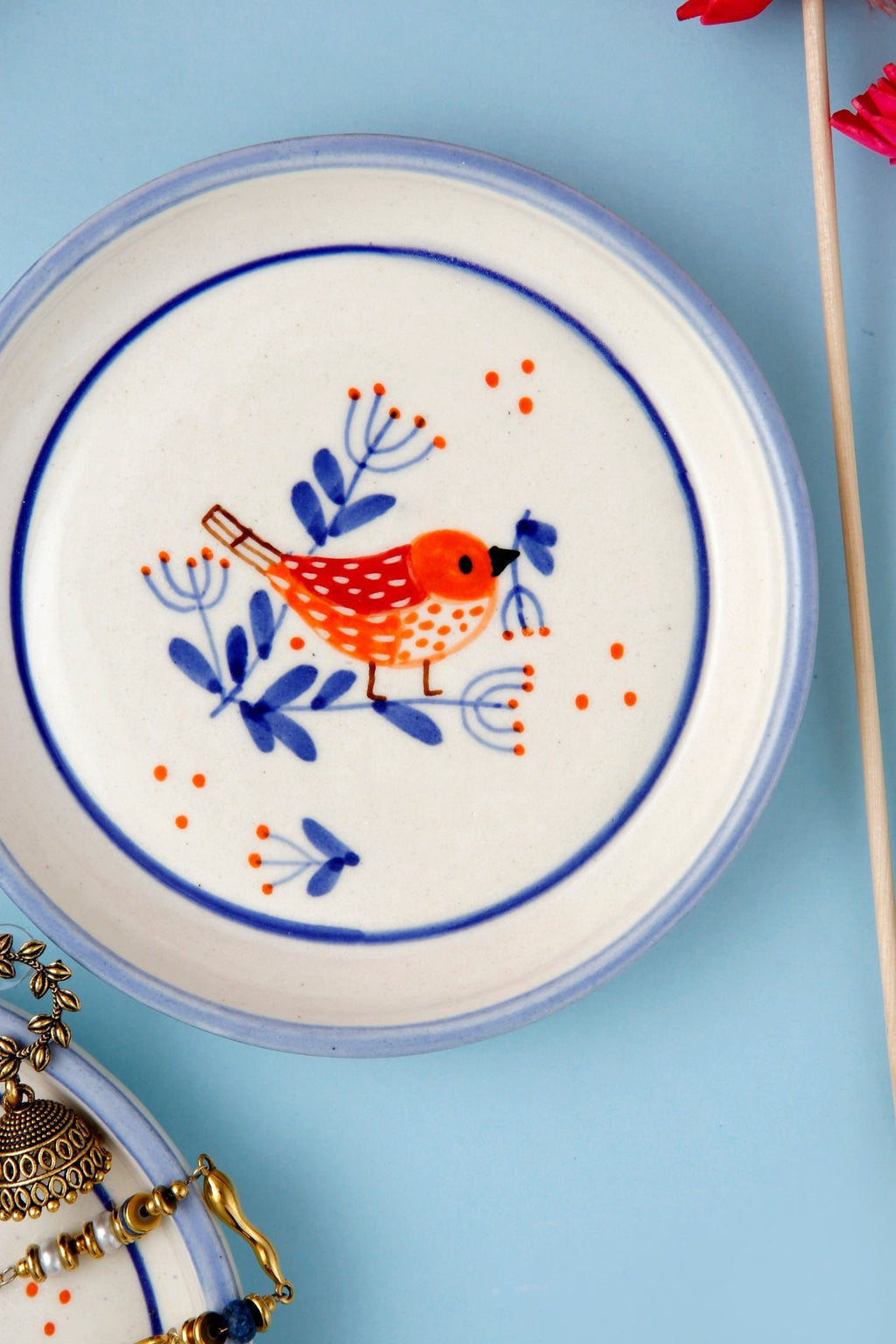 Dinerbord | Tjilpende Vogel Dessert Duurzaam | Keramiek