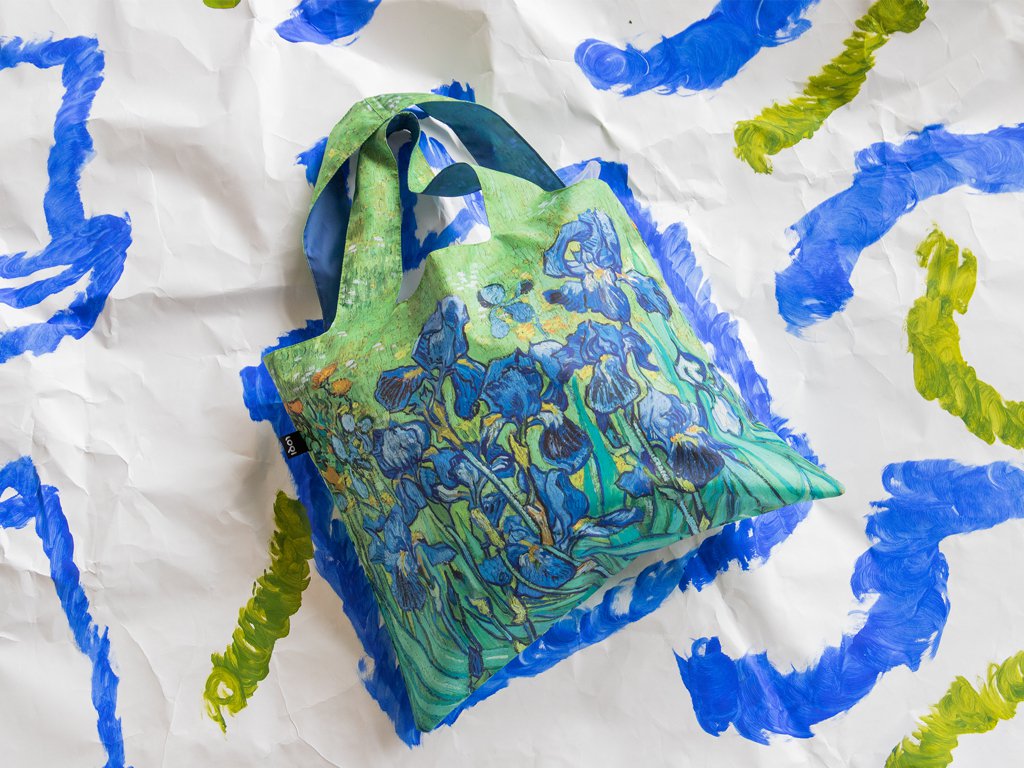 Loqi Bag Large - Irises gerecycled