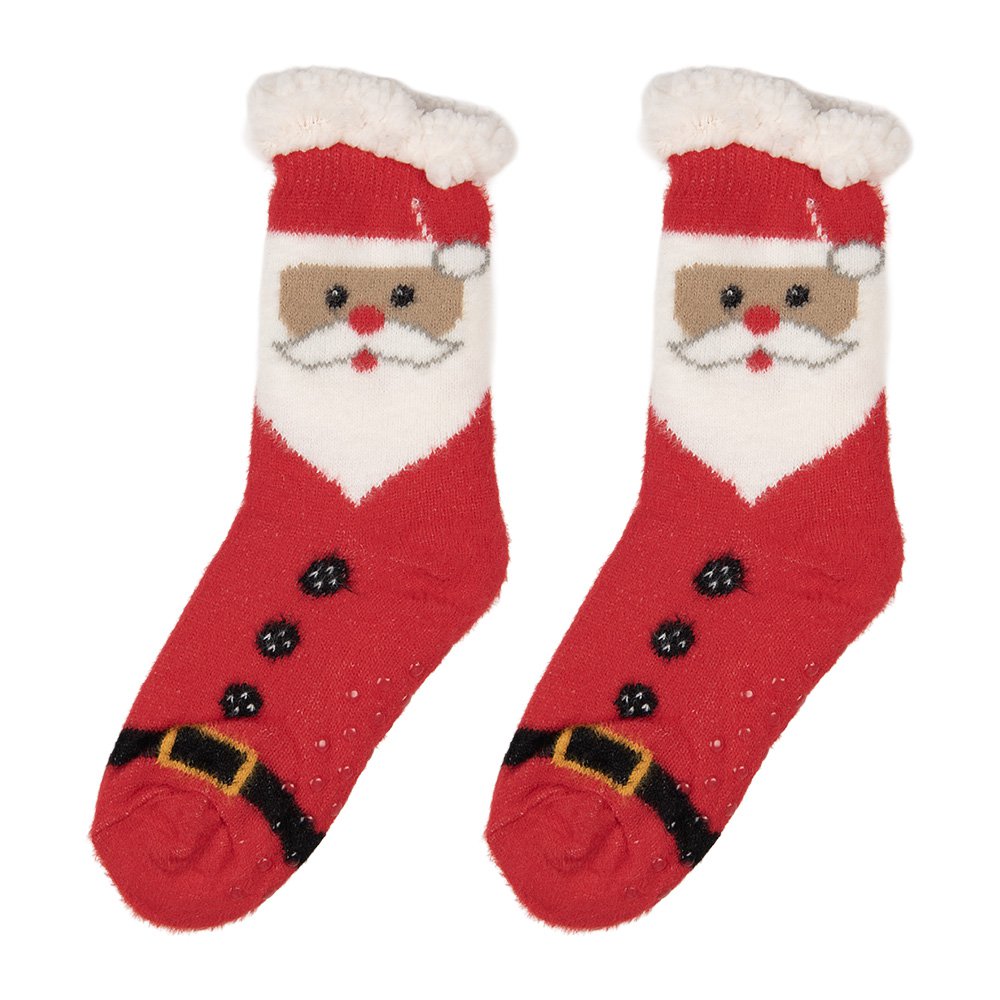 Kerstsokken one size Rood Synthetisch