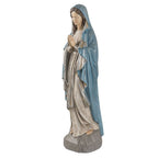 Beeld Maria 15x11x50 cm Grijs Polyresin