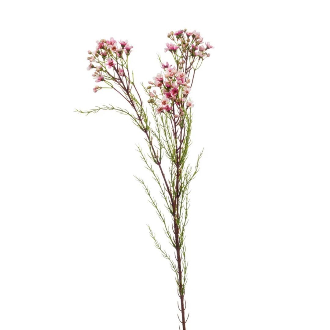 Was kunstmatige bloemspray x3 78cm roze