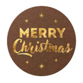Tas Etiketten – Merry Christmas - Chocolade – 200 Stuks