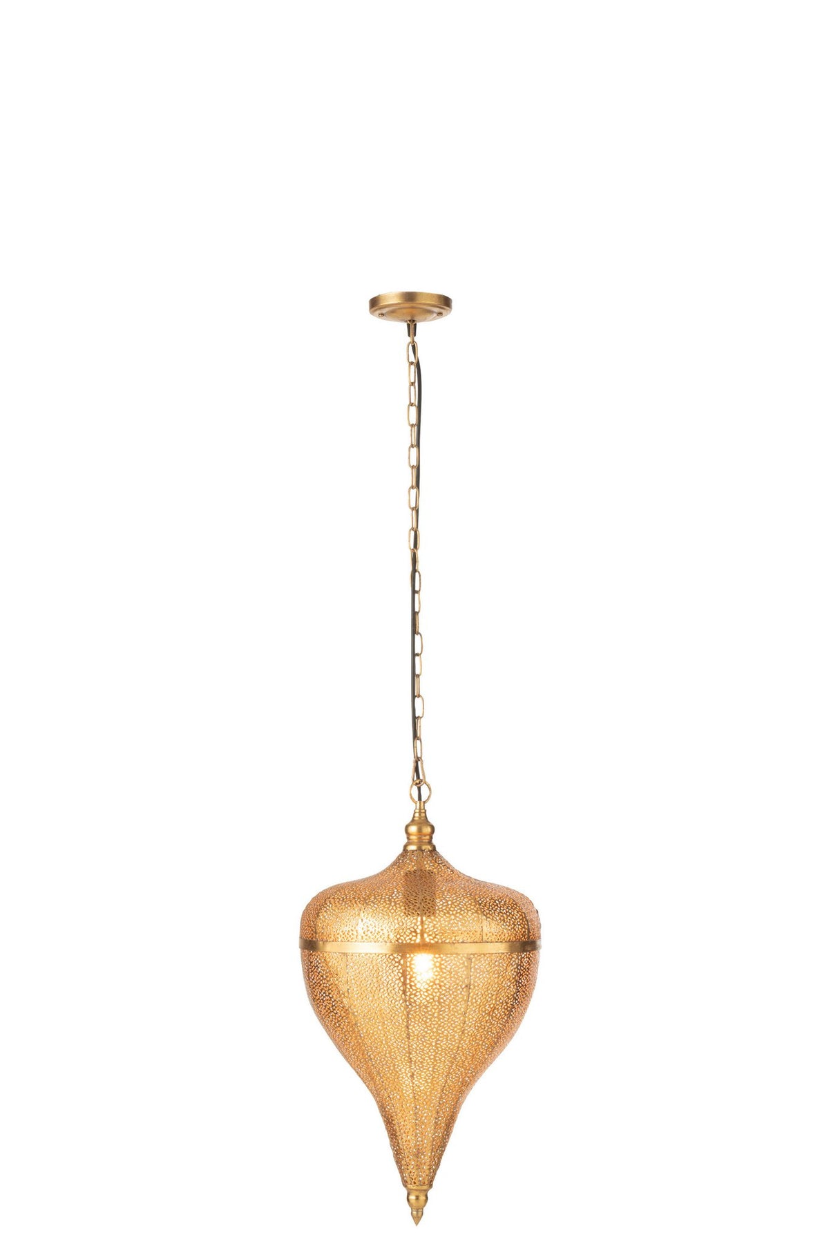 J-Line hanglamp Druppel - metaal - goud - large