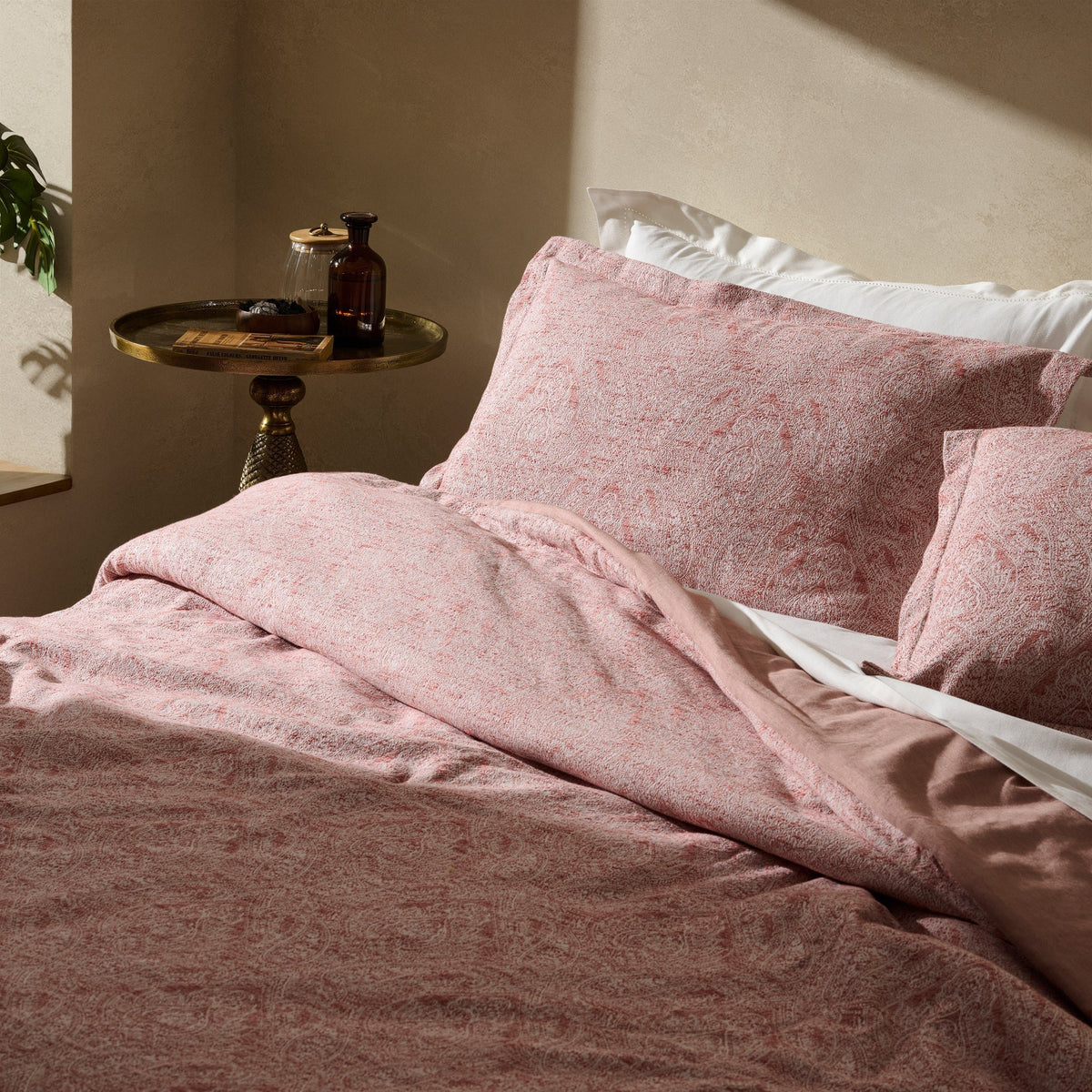 Trooster | Katoen Tencel Jacquard Garengeverfd | Dubbel en enkel | Met 2 kussenhoezen