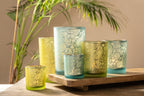 Theelichthouder paisley lime small 8cm*