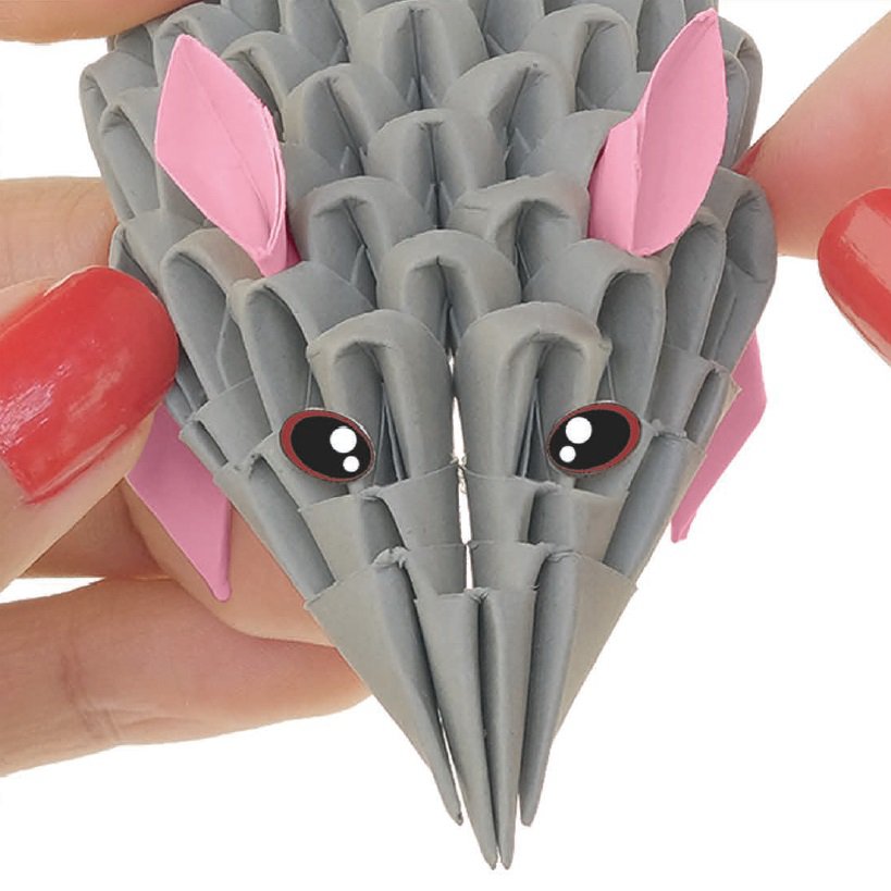 3D Model Origami Muizen- Papier